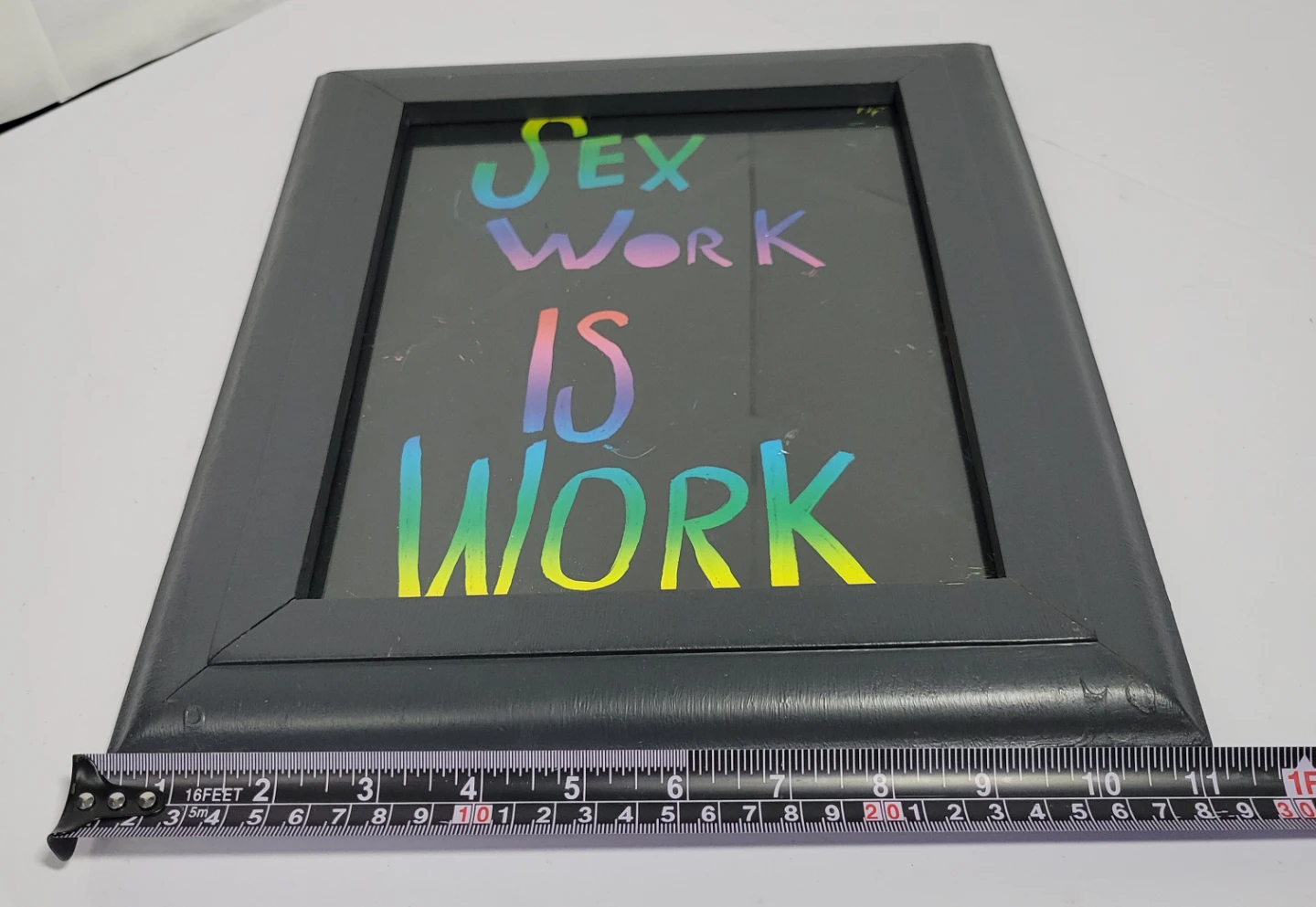 Framed "Sex Work Is Work" Art - photo 2