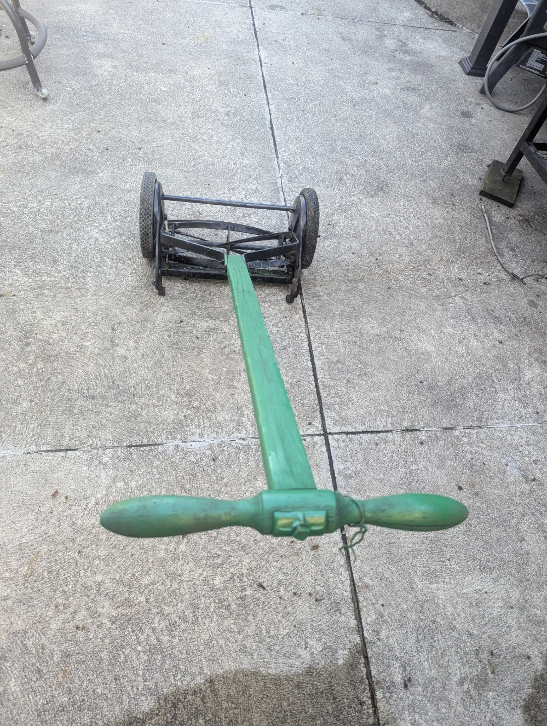 Green Reel Push Mower