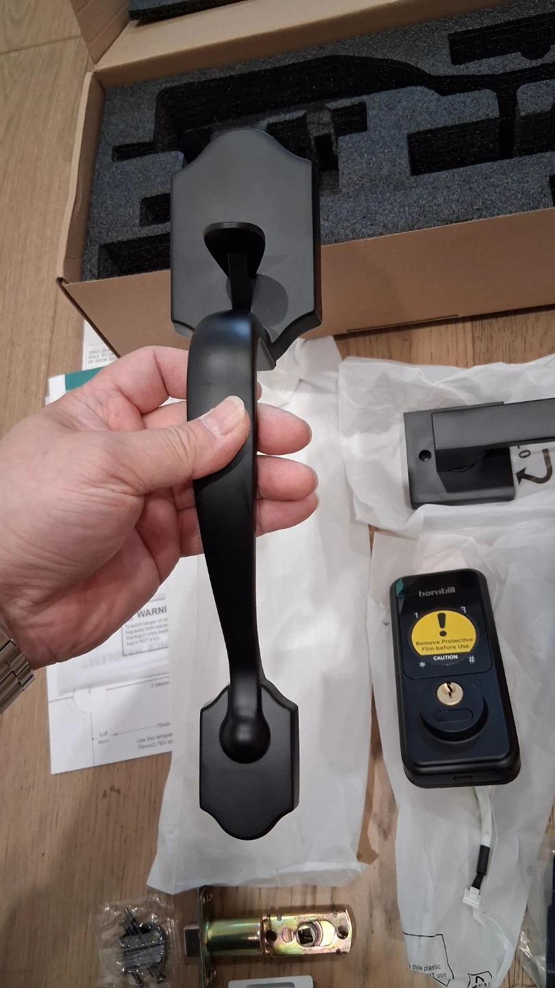 Digital Deadbolt w Handlebar Keypad fingerprint Card Apps - photo 5