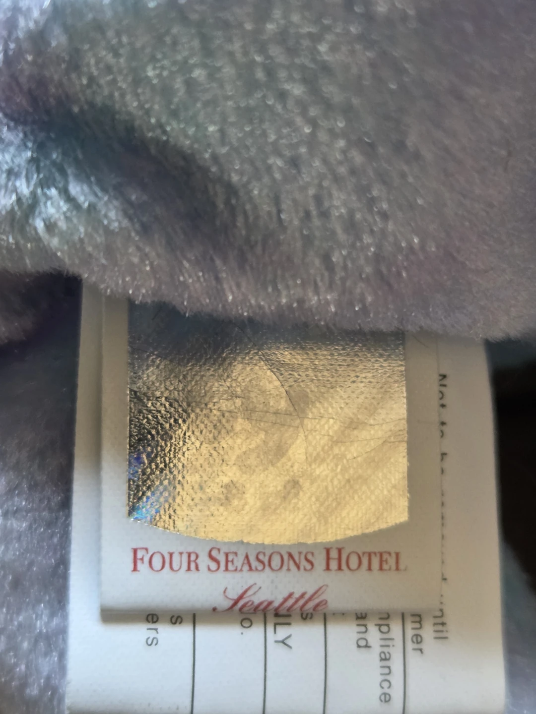 Beanie Baby Issy Bear Four Seasons Hotel Seattle Plush - photo 3