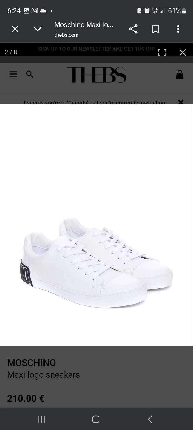 Moschino Maxi Logo Sneakers - White - Men's - photo 2