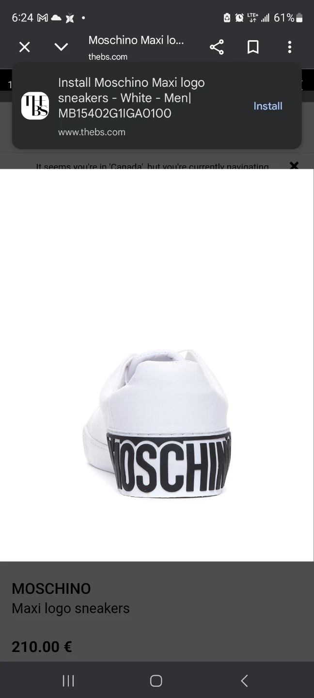 Moschino Maxi Logo Sneakers - White - Men's - photo 4