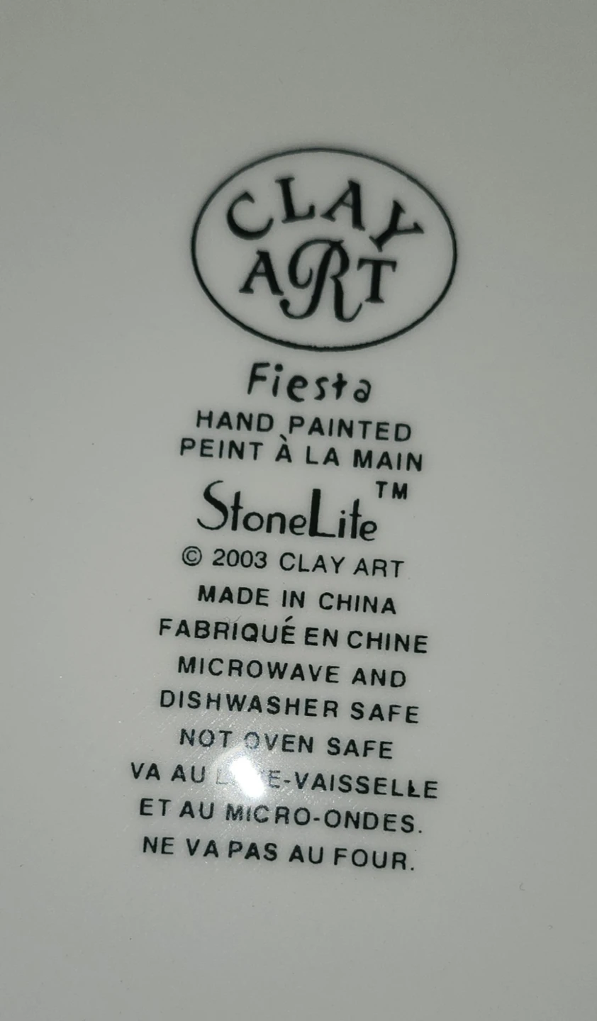 Clay Art Fiesta Hand Painted Serving Bowl - photo 3