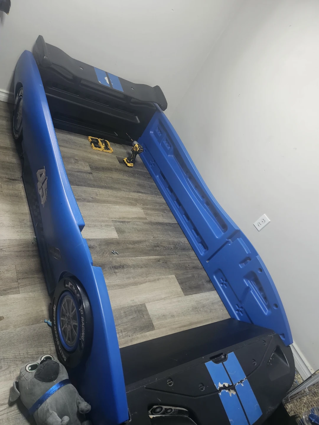 Little Tikes Blue Race Car Toddler Bed
