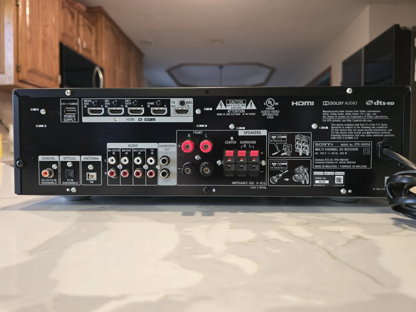 Sony STR-DH590 Multi Channel AV Receiver with Remote - photo 3