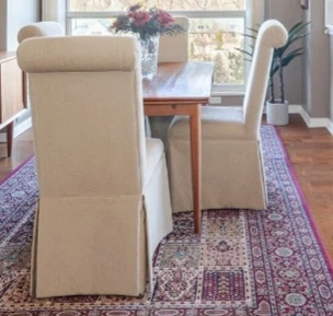 Teak table 4 custom chairs - photo 4