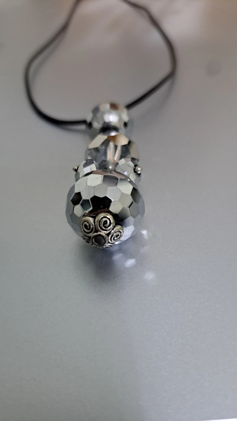 Silver Tone Beaded Necklace - photo 2