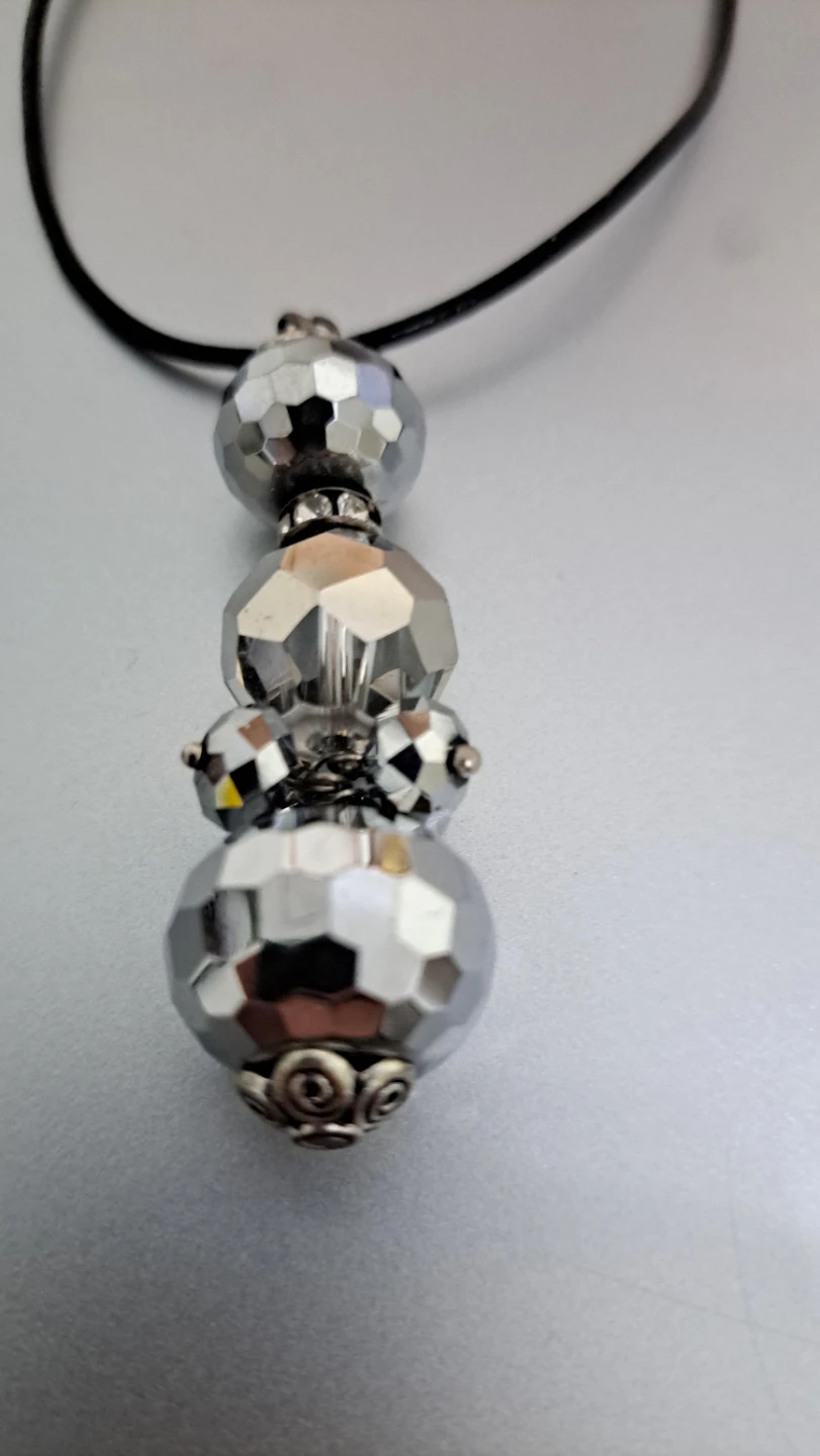 Silver Tone Beaded Necklace - photo 3