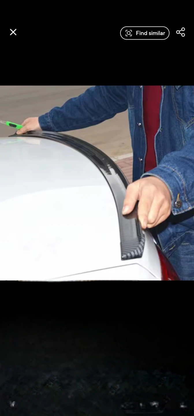 Carbon Fiber 1.5m  Car Spoiler Trim Strip