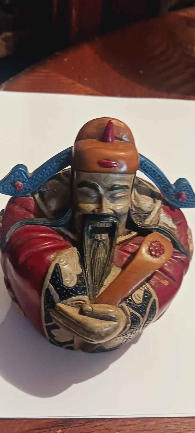 Antique Collectible Asian Carved Stone Figurine - photo 3
