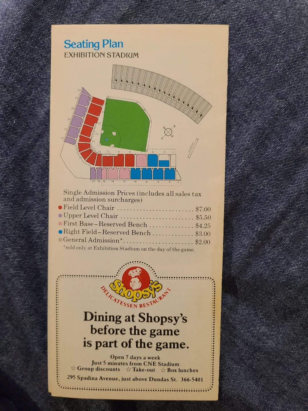 Toronto Blue Jays '80 Ticket Information & Stadium Seating Plan - photo 2