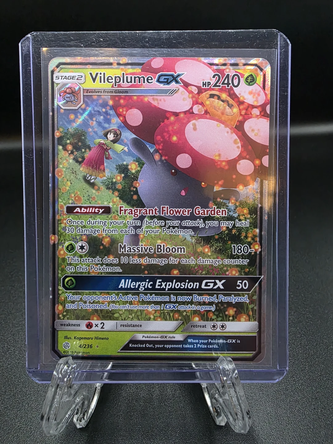 Vileplume GX Pokemon Card