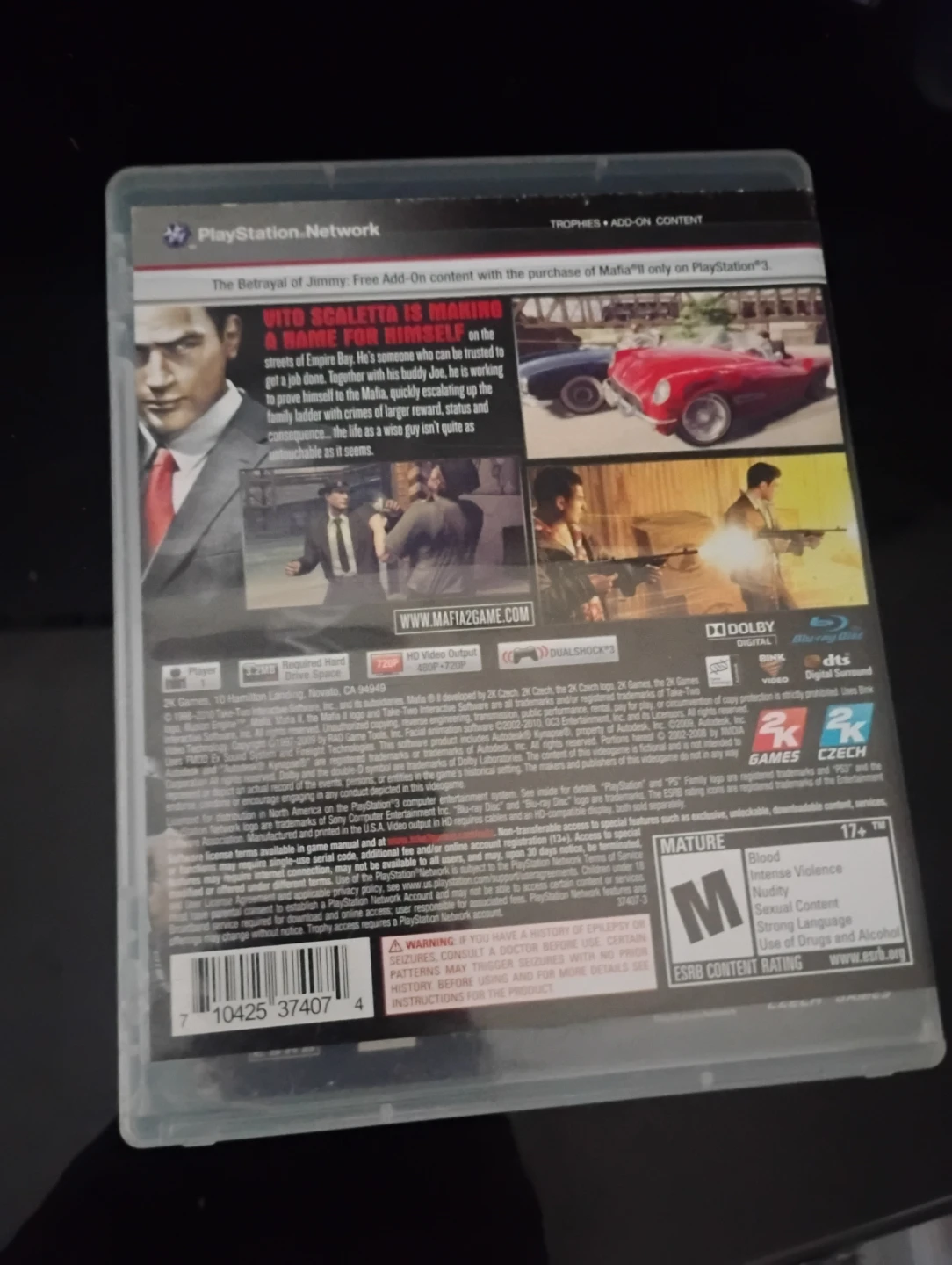 Mafia II - PlayStation 3 (PS3) Game - photo 5