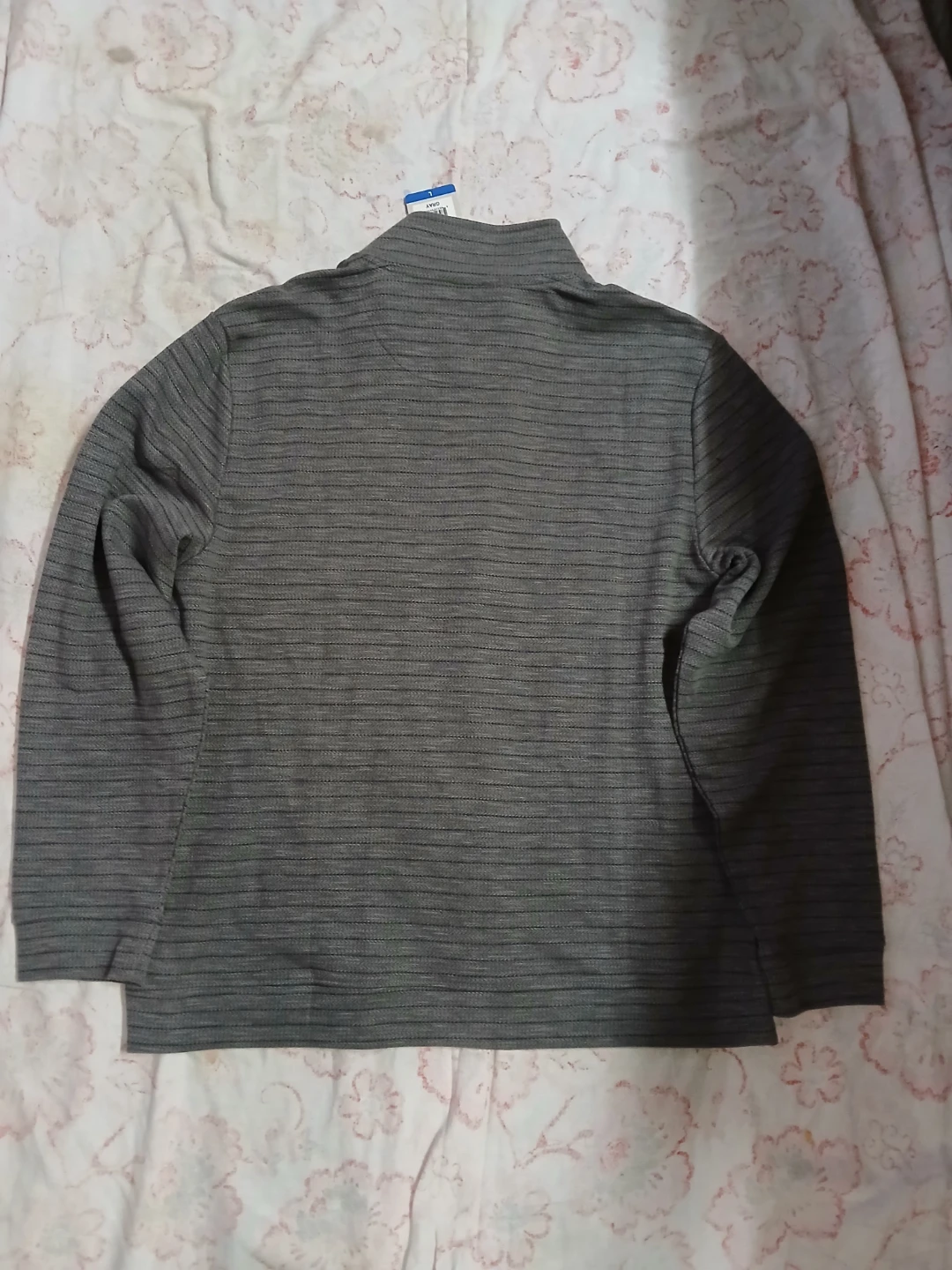 Dockers Quarter Zip Men's Sweater - Gray - Size L - photo 5