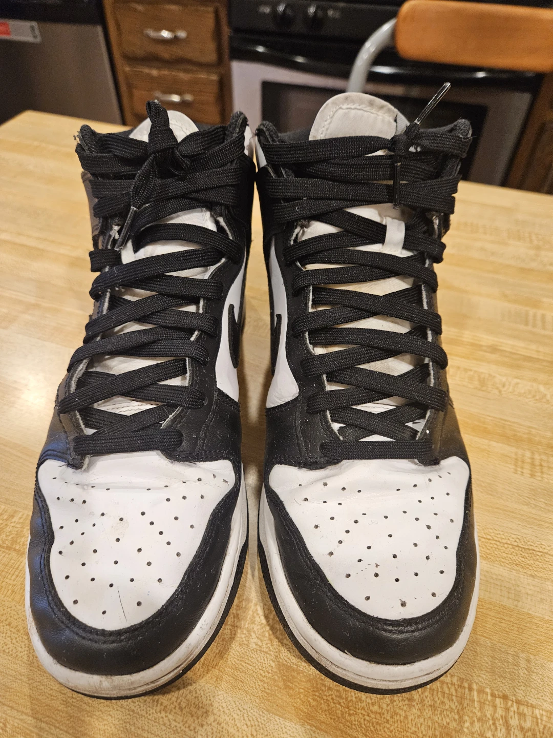 Nike Dunk High Top Sneakers Black White