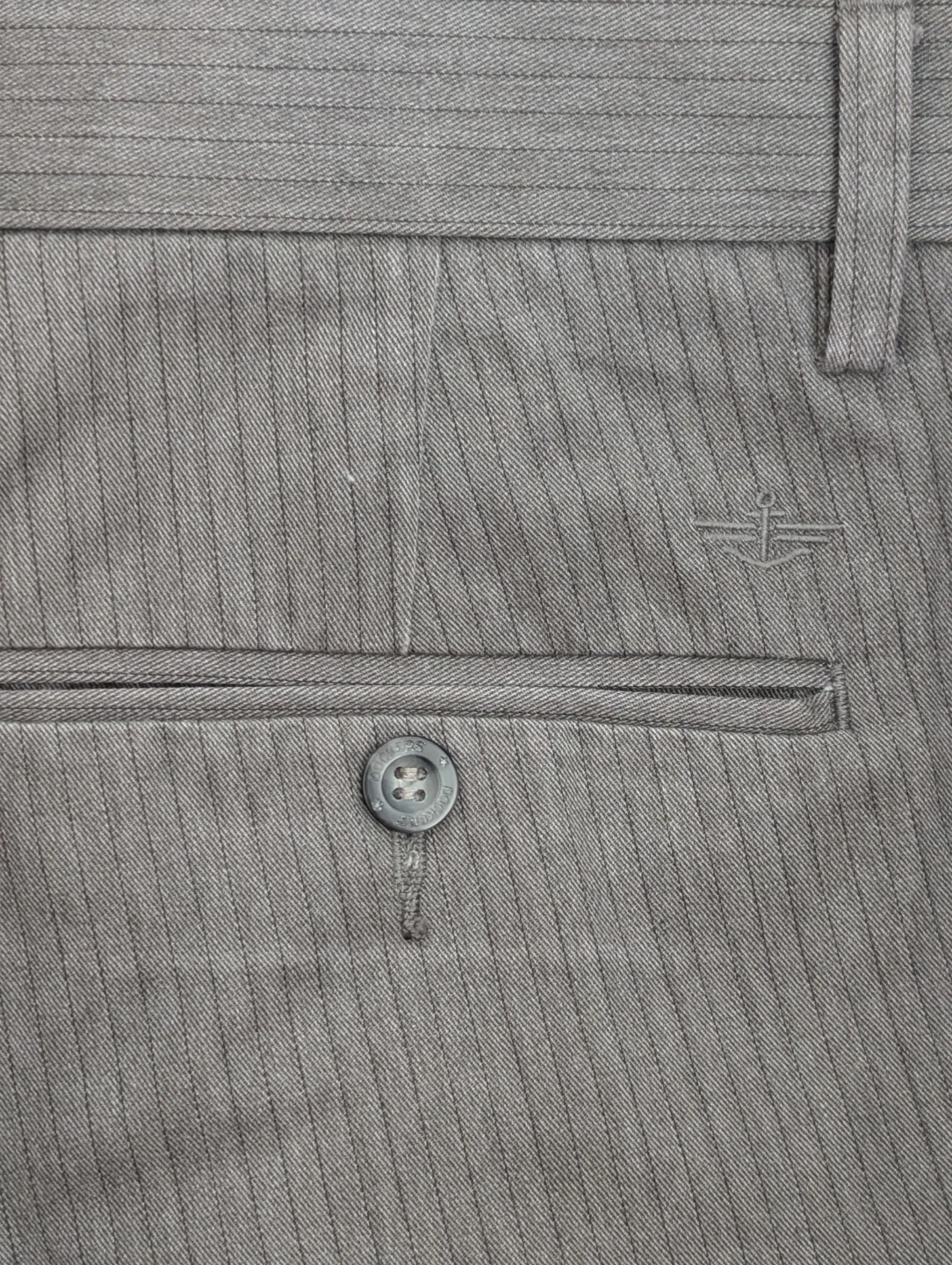 Dockers Straight Fit Pants 36x29 Grey Pinstripe - photo 4