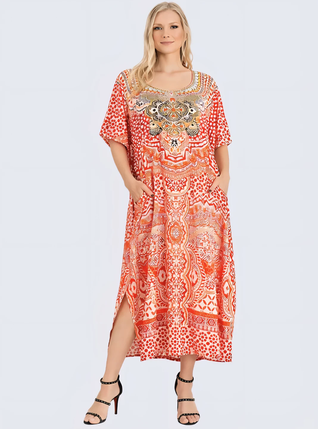 Miss Lavish Women's Kaftan Maxi Dress Different Prints - photo 4
