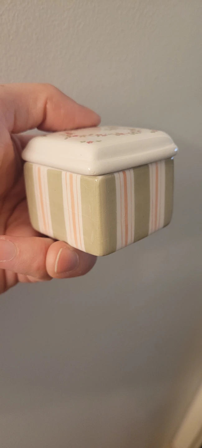 Forget Me-Nots DEMDACO Ceramic Trinket Box - photo 2