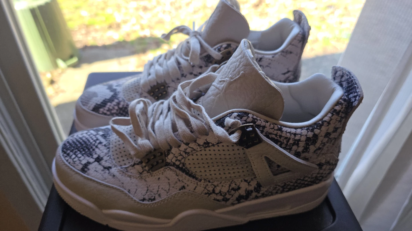 Air Jordan 4 Retro Premium "Snakeskin" Sneakers