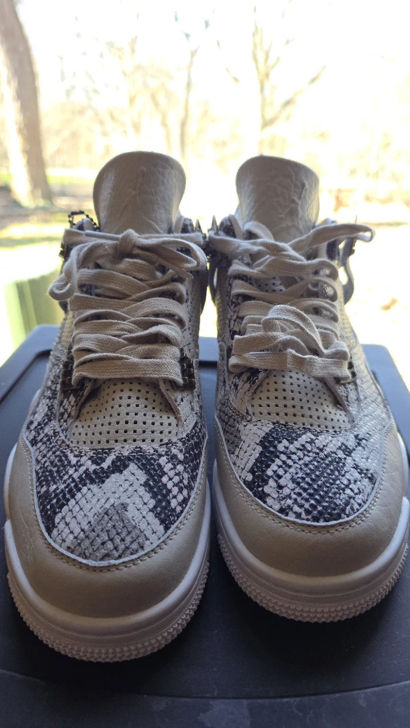 Air Jordan 4 Retro Premium "Snakeskin" Sneakers - photo 3