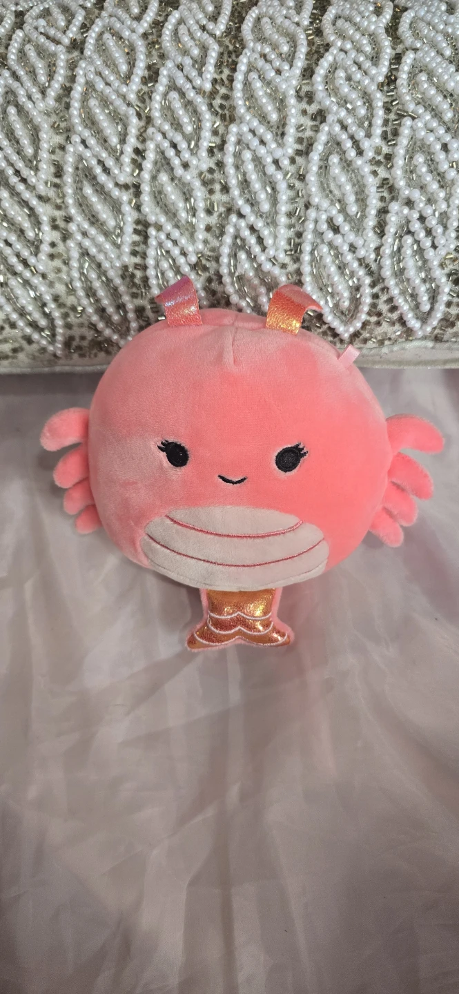 Squishmallow Pink Crab Plush Toy