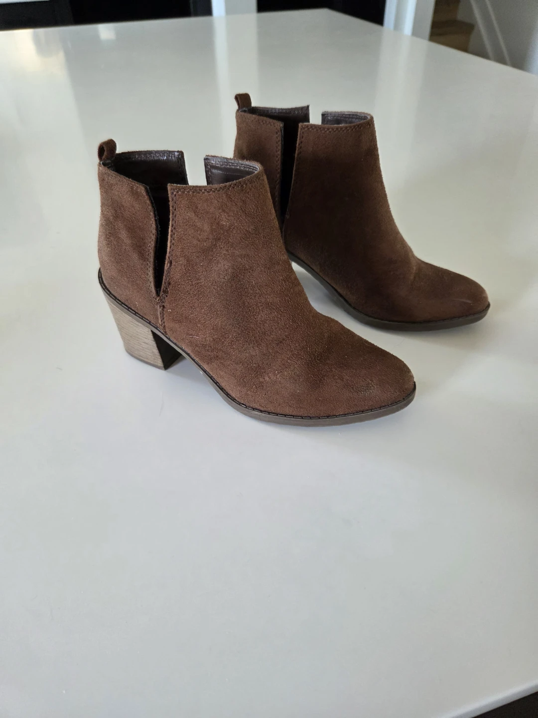 Brown Suede Ankle Boots Size 7
