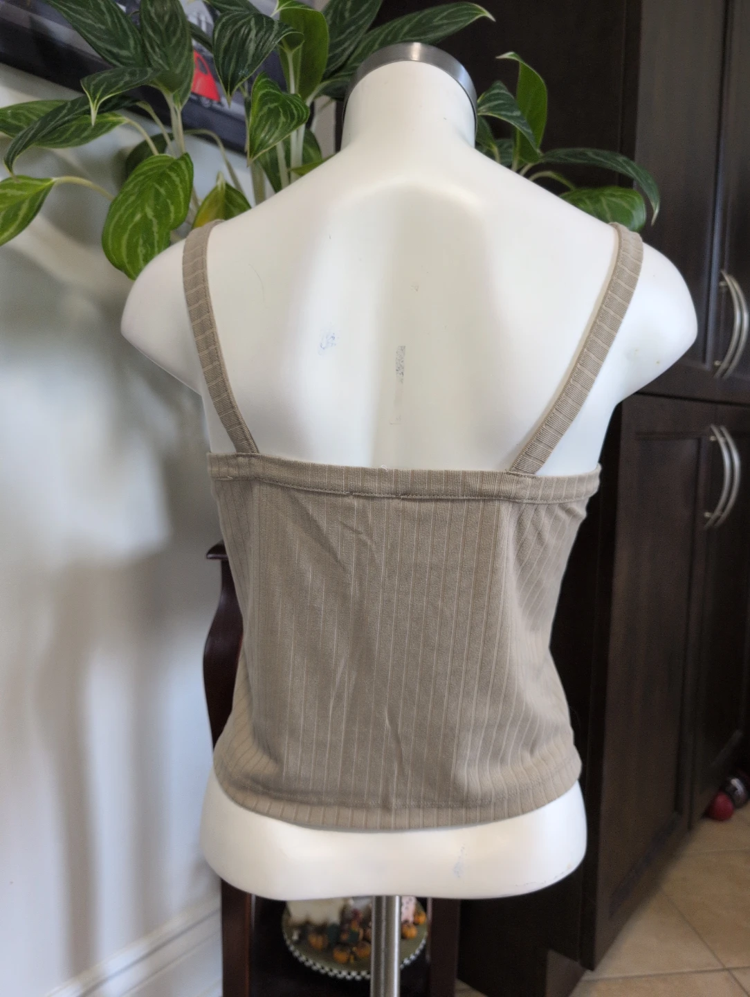 Ardene Basic ribbed tank top M/M beige - photo 3