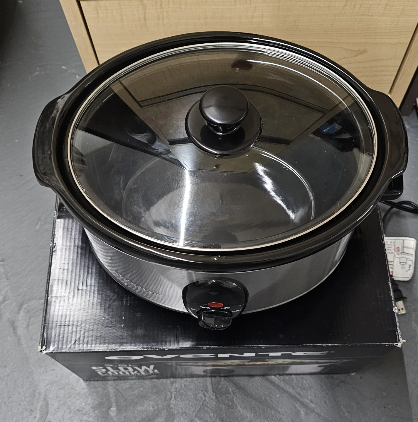 Ovente 3.5L Slow Cooker with Tempered Glass Lid - photo 2