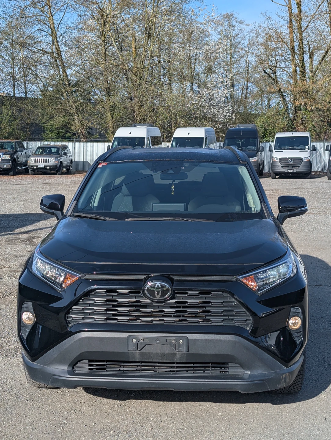 Black Toyota RAV4 XLE SUV