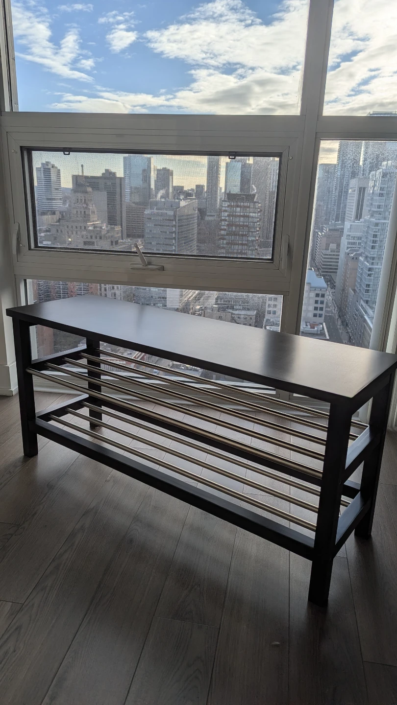 IKEA TJUSIG Bench with Shoe Storage