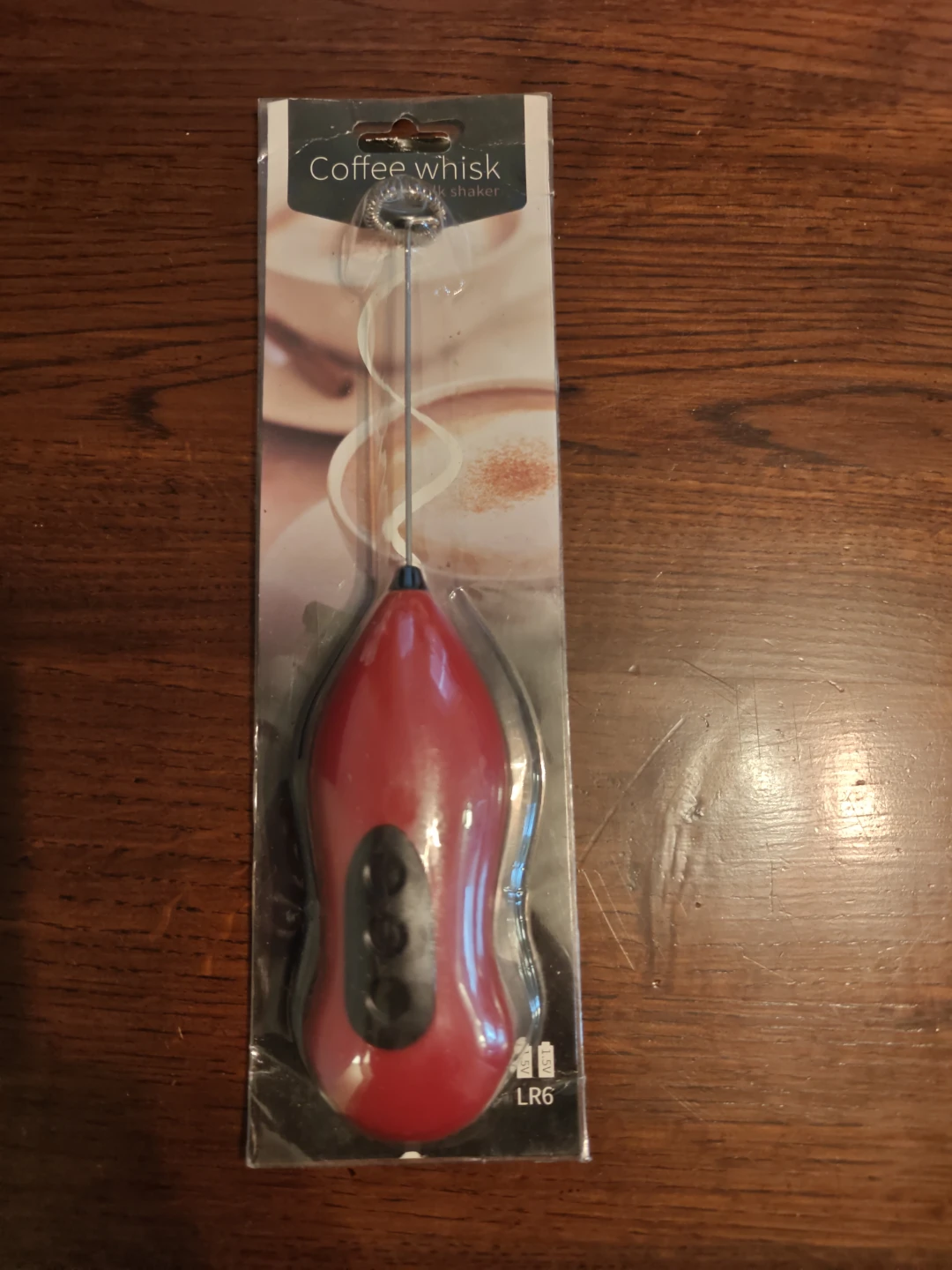 Red Coffee Whisk Milk Shaker