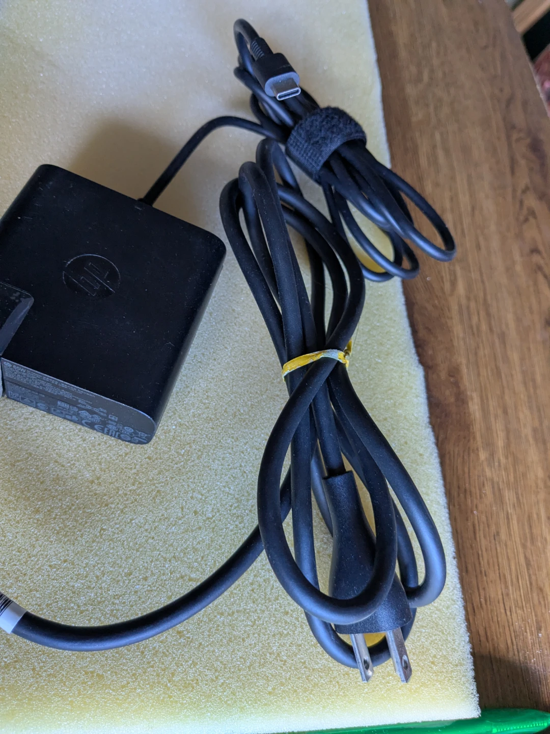 HP 65W Laptop Charger with USB-C Cable