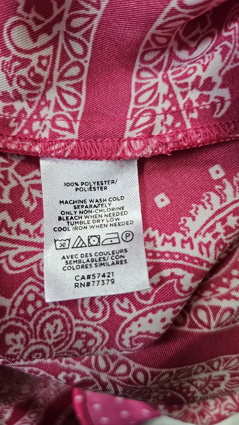 Ann Taylor Pink Paisley Print Button-Up Blouse - photo 5