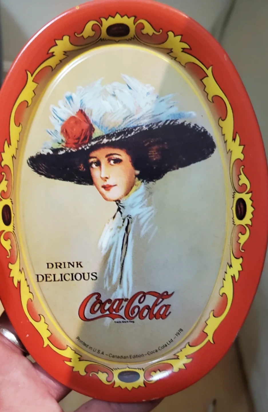 Coca-Cola "Canadian Edition" Tin Tray 1978 - photo 2