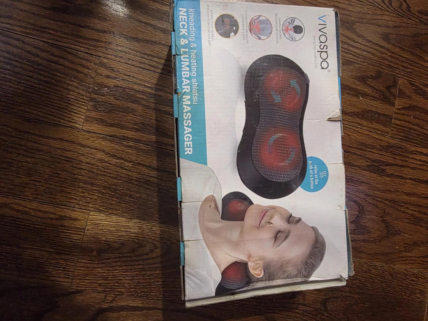 VivaSpa Kneading & Heating Shiatsu Neck & Lumbar Massager - photo 3