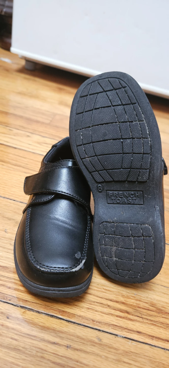 French Toast Black Velcro Shoes - Size 8 - photo 3