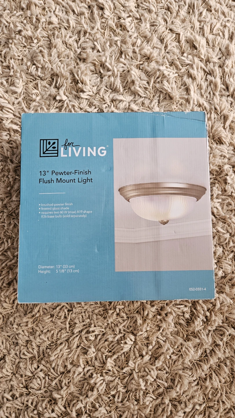 For Living 13" Flush Mount Light