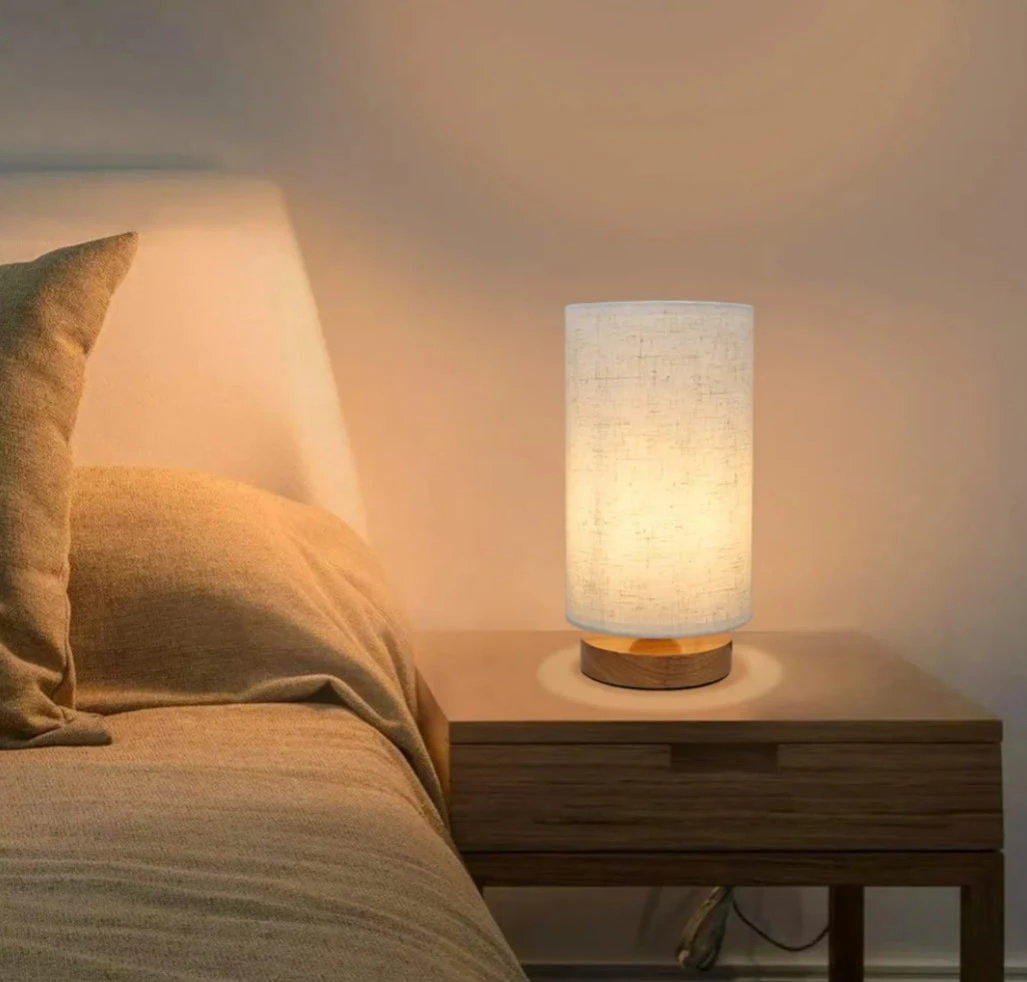 2 Table Lamp with Wood Base - photo 3