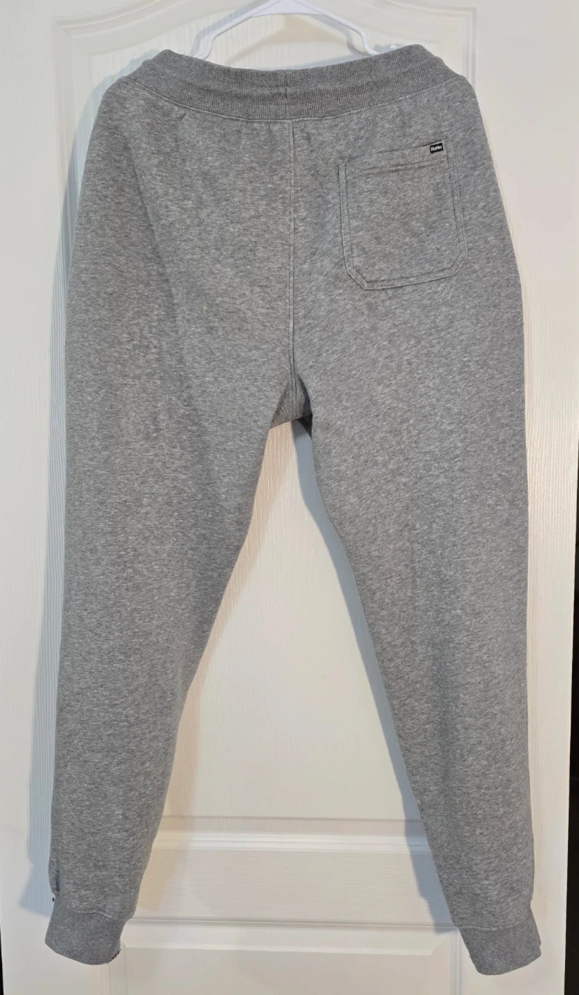 Hurley Grey Fleece Jogger Sweatpants Mens Size L - photo 2