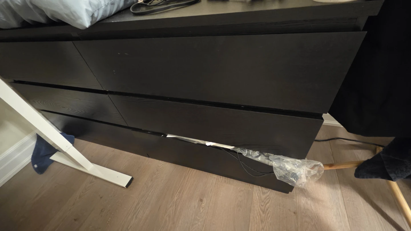 Black 6-Drawer Dresser