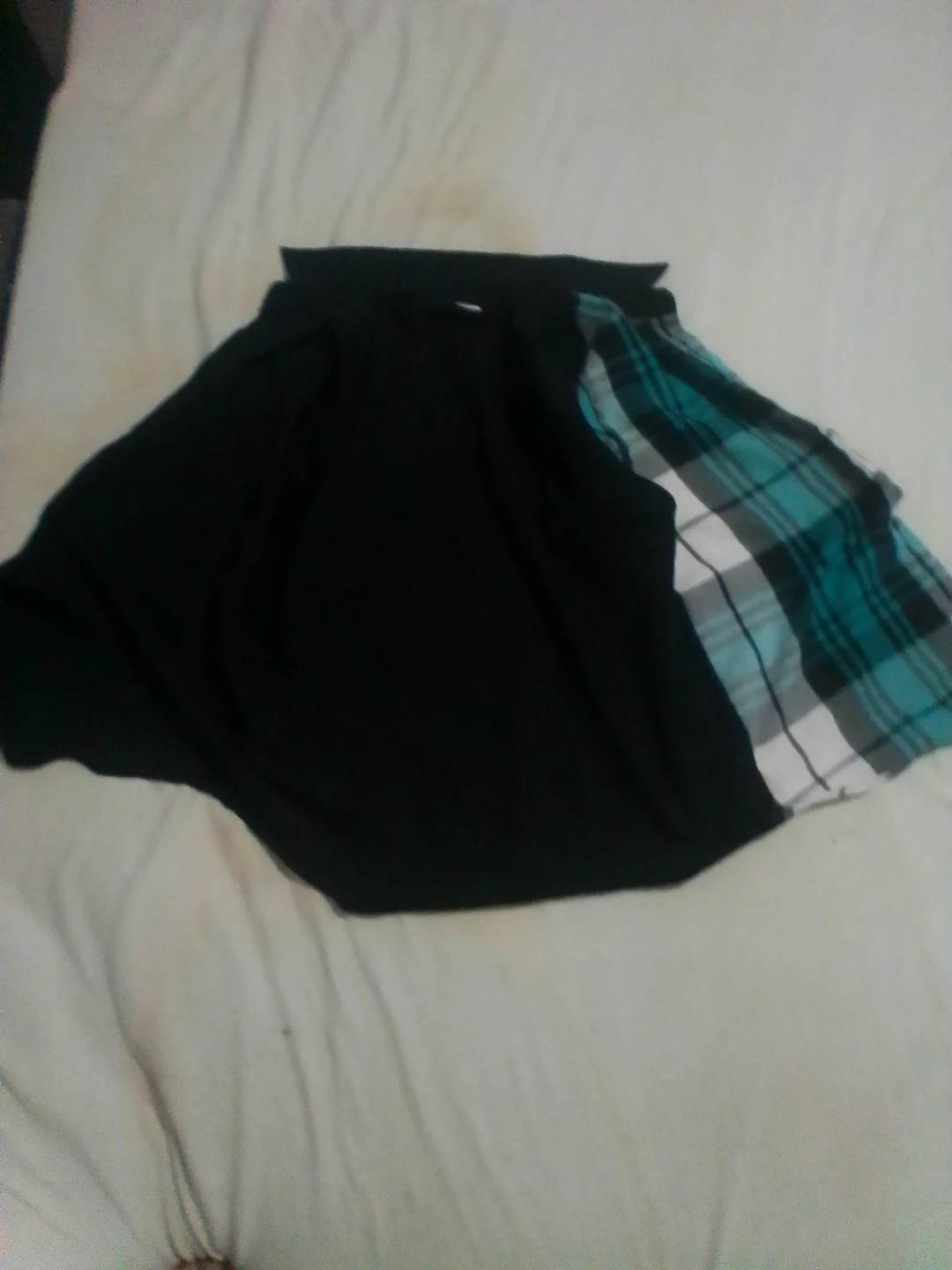Black and Plaid Short Sleeve Shirt - photo 3