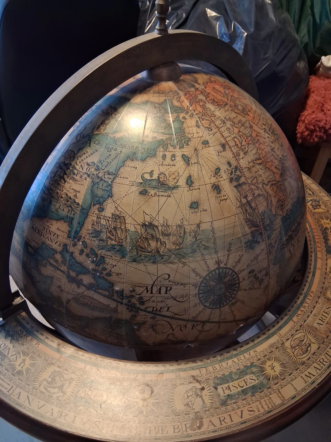 Vintage Globe Bar Stand - photo 4