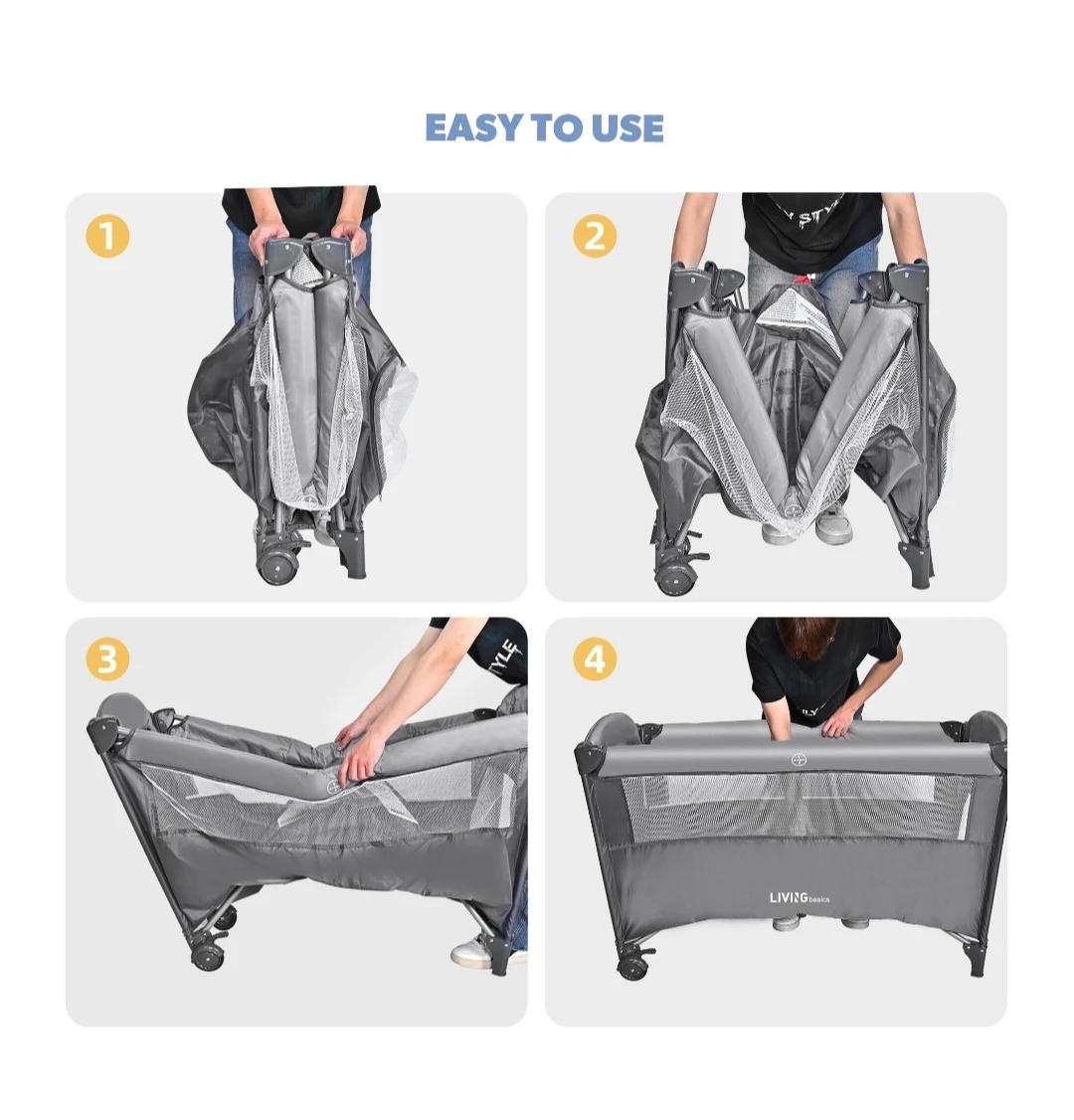 LIVINGbasics 2-in-1 Play Yard and Bassinet - photo 3