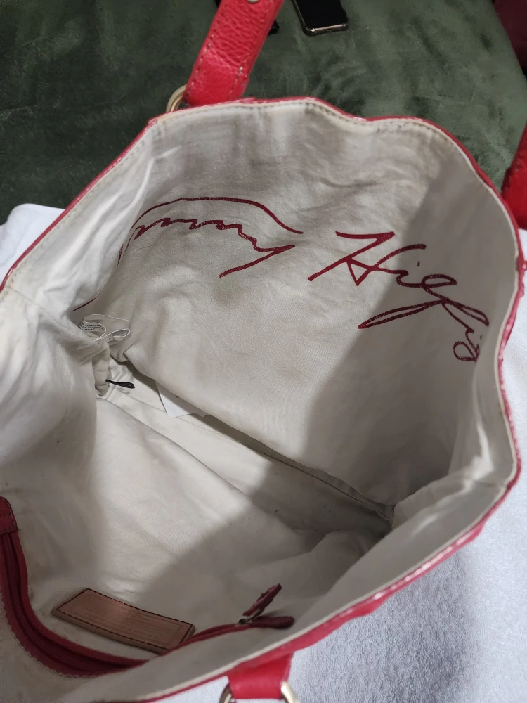 Tommy Hilfiger Red Leather Tote Bag - photo 3