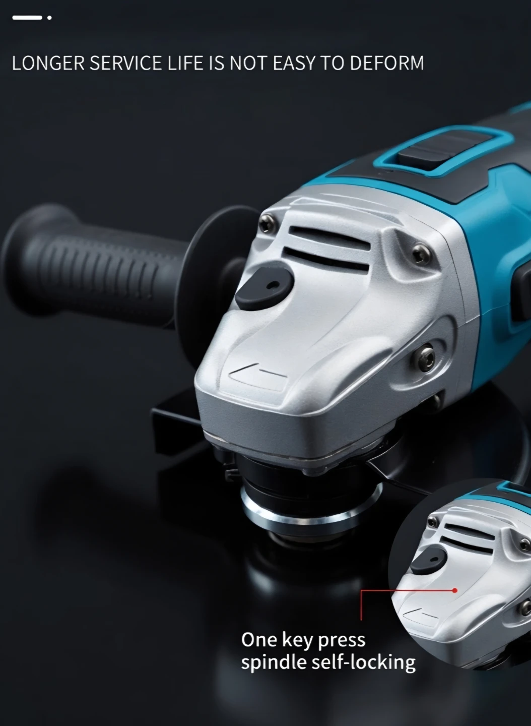 Makita 18V Lithium-Ion Cordless Angle Grinder - photo 4