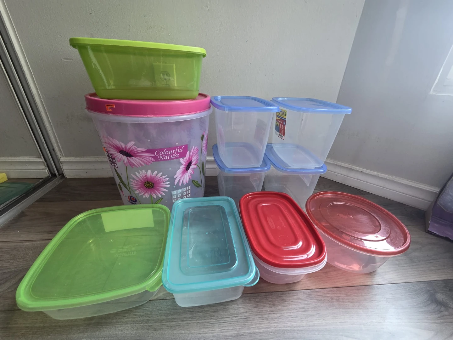 Assorted Plastic Food Storage Containers