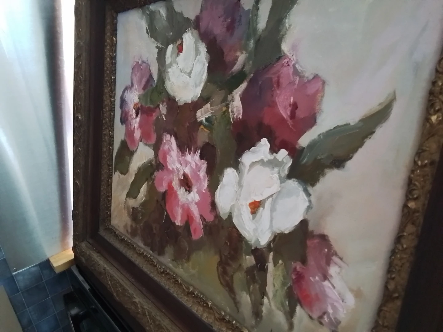 J Popelis Oil Painting Pujenes Piones,  1984 30x26" - photo 3