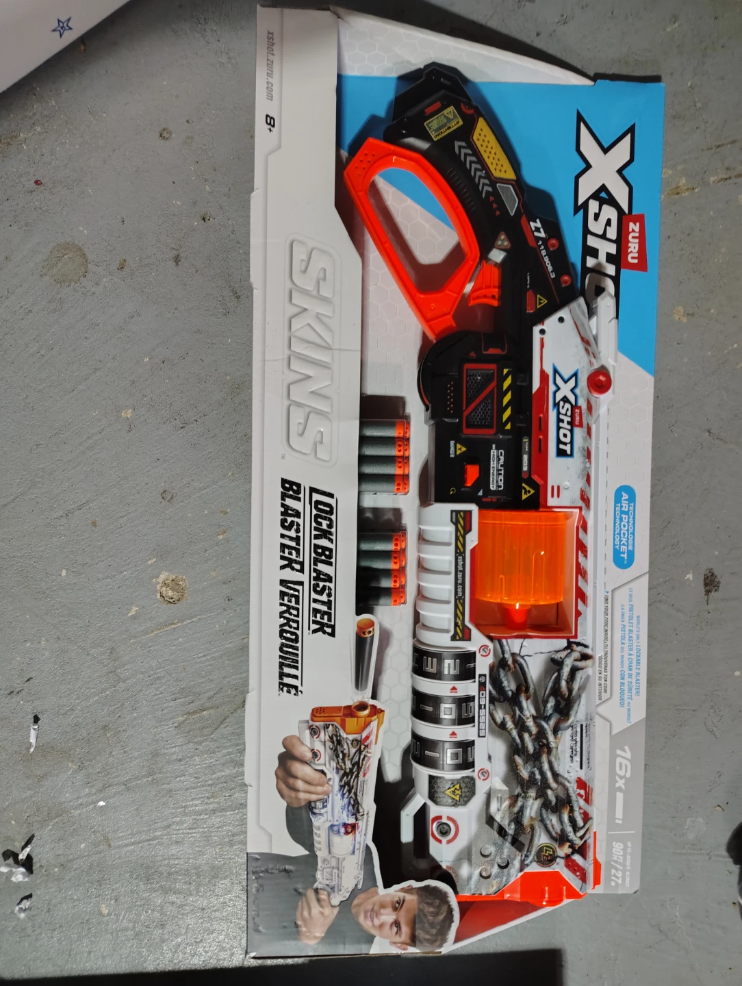 X-Shot Skins Lock Blaster Verrouille Toy Gun