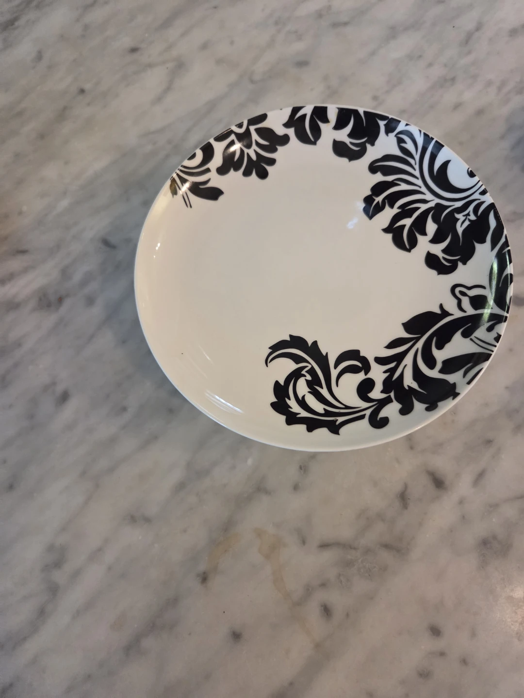 Bowring Pedestal Cake Stand Black Floral Design