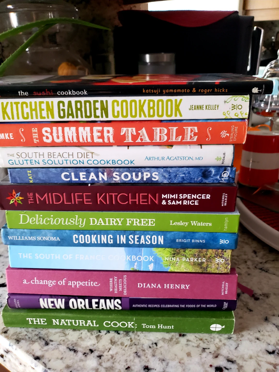 Stack of 12 Cookbooks